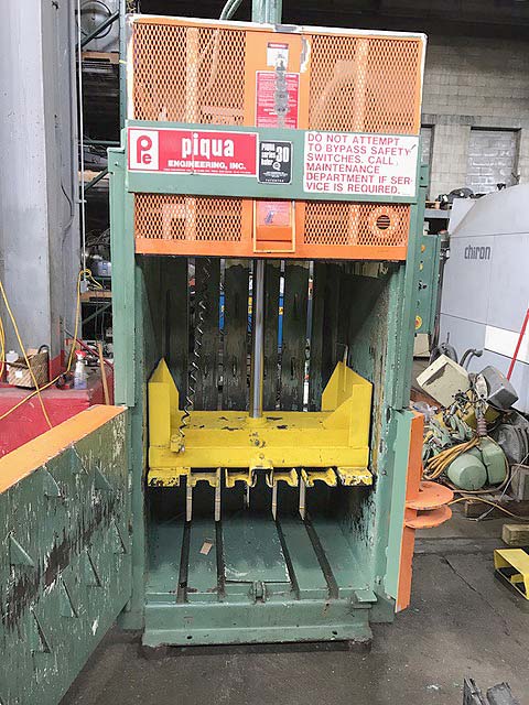 36" Piqua Engineering Cardboard Baler For Sale