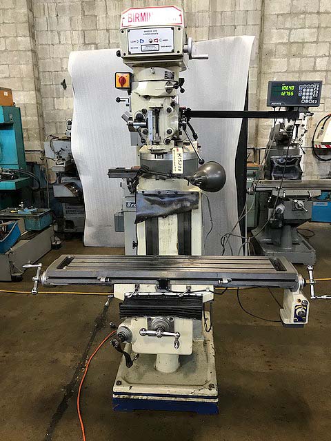 Birmingham Bridgeport Style Mill with Digital Readouts 2HP For Sale