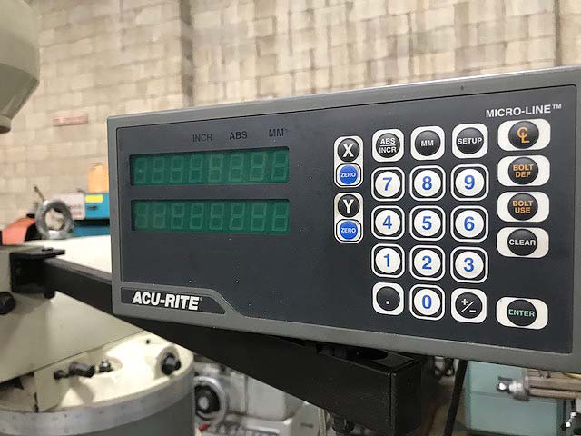 Birmingham Bridgeport Style Mill with Digital Readouts 2HP For Sale