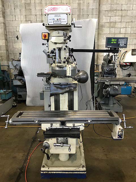 Birmingham Bridgeport Style Mill with Digital Readouts 2HP For Sale