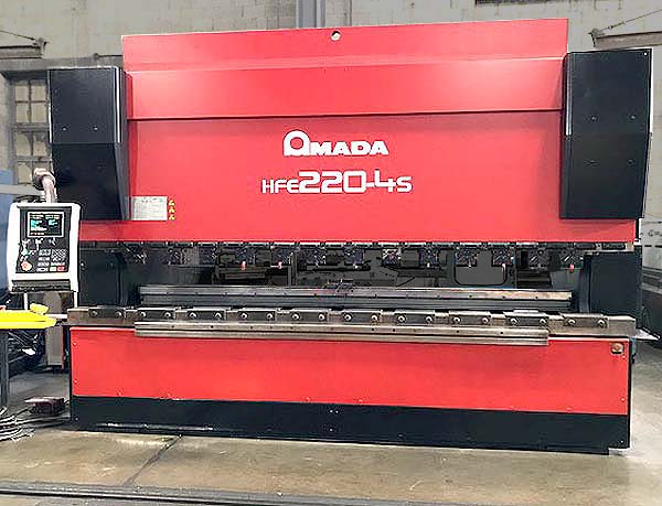 Amada 220 Ton x 14' HFE-220-4S 8-Axis Hydraulic CNC Press Brake for sale