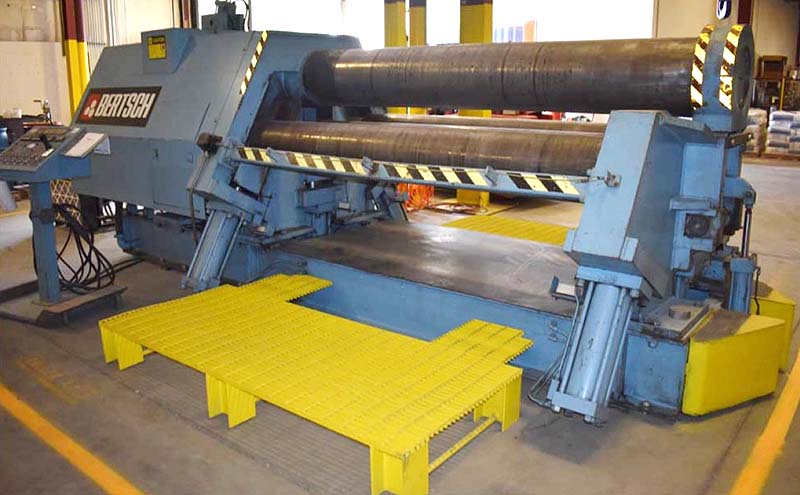 8' x 1" Bertsch 4-Roll Plate Bending Roll for sale