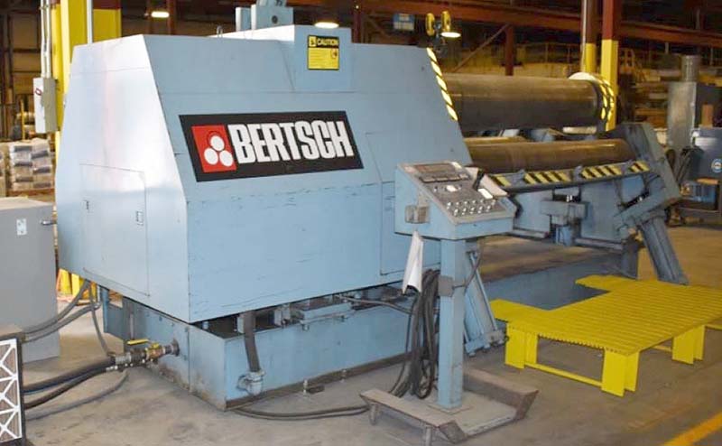 8' x 1" Bertsch 4-Roll Plate Bending Roll for sale