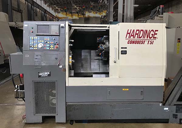 Hardinge Conquest T-51 Big Bore  CNC Lathe / Turning Center with Live Tooling for sale