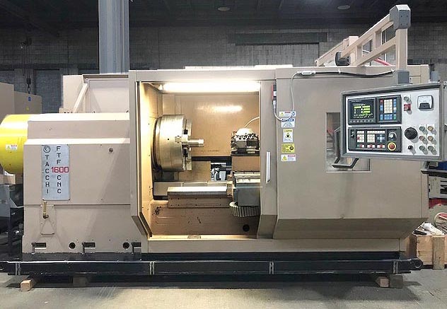 Taachi FTF 1600 CNC Lathe, Big Hole Oilfield Lathe, Mori Seiki SL 8 CNC Lathe, 14" Thru Hole, 12" Thru Hole, 30" Used CNC Chucker, 45" CNC Chucker