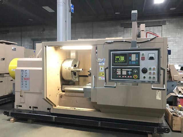 Taachi FTF 1600 CNC Lathe, Big Hole Oilfield Lathe, Mori Seiki SL 8 CNC Lathe, 14" Thru Hole, 12" Thru Hole, 30" Used CNC Chucker, 45" CNC Chucker