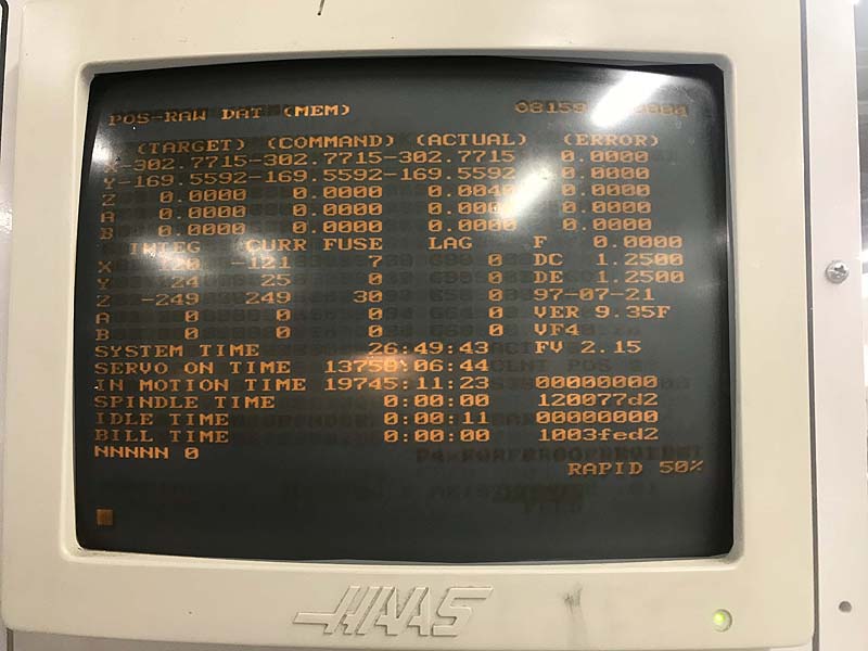 Used Haas VF-4 CNC Vertical Machining Center For Sale, Used CNC Vertical Machining Center For Sale