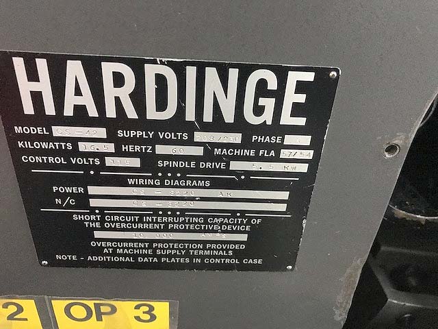 Hardinge Conquest T-42 CNC Turning Center For Sale