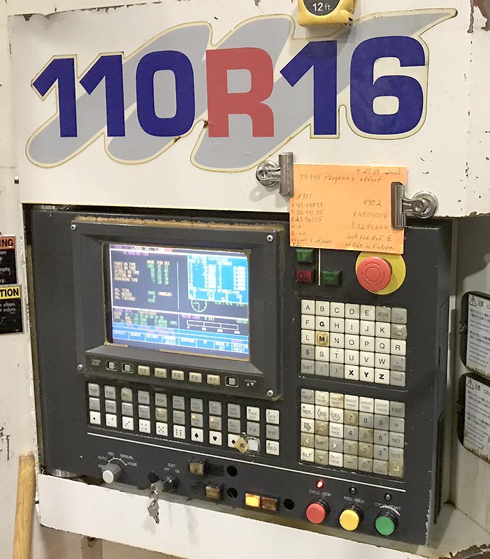 4.33" Toshiba CNC Table Type Horizontal Boring Mill For Sale, Toshiba BTD-110.R16 for sale