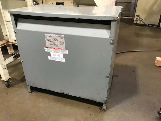 Used 75 KVA 480 Prim to 240 Sec 3-Phase Transformer Square D For Sale, Used Transformer 3-Phase for sale