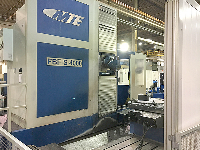 Large CNC Universal Mill Horizontal / Vertical, MTE FBF-S-400 CNC Machining Center, Universal Swiveling Head CNC Machining Center, Large Travel CNC Machining Center For Sale