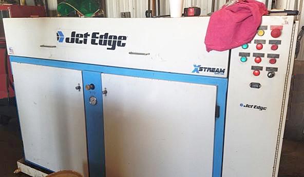 Jet Edge Abrasive CNC Water Jet Cutting Machine, 13' x 21' Jet Edge 75000 PSI Flow Water Jet, CNC Water Jet, Water Jet Table Cutting Machine