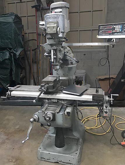 Bridgeport Series 1 Mill with DRO and Power Feed, 2 HP Bridgeport Mill, Bridgeport Mill with Power Feed and DRO