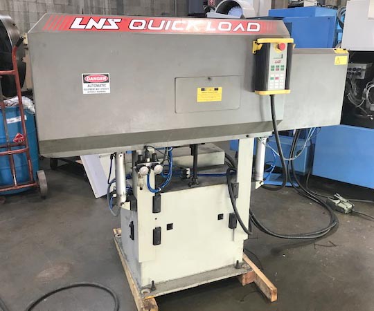 LNS Quick Load Bar Feeder, QL-60 Automatic Bar Loader, LNS Barfeed for a CNC Lathe, LNS Model Quick Load CNC Barfeeder