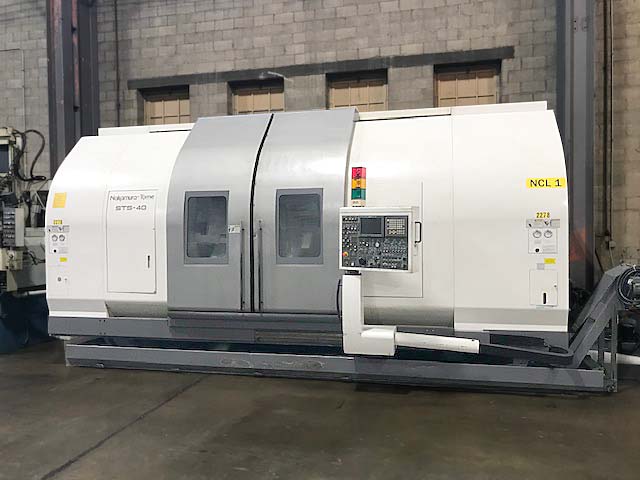 Nakamura CNC Turning Center with Live Tooling, Universal Head and Lower Turret, Nakamura Integrex Multus CNC Lathe