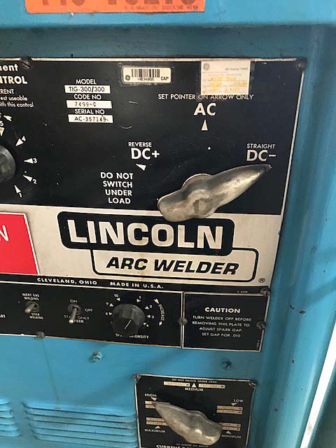Lincoln Idealarc TIG-300/300 Tig/Stick Welder