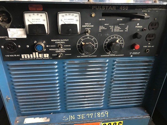 Miller 450 amp Pulstar 450 Mig Welder