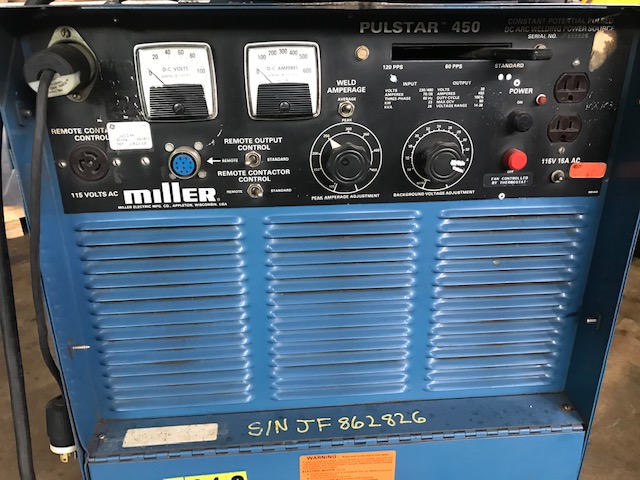Miller 450 amp Pulstar 450 Constant Potential DC Mig Welder