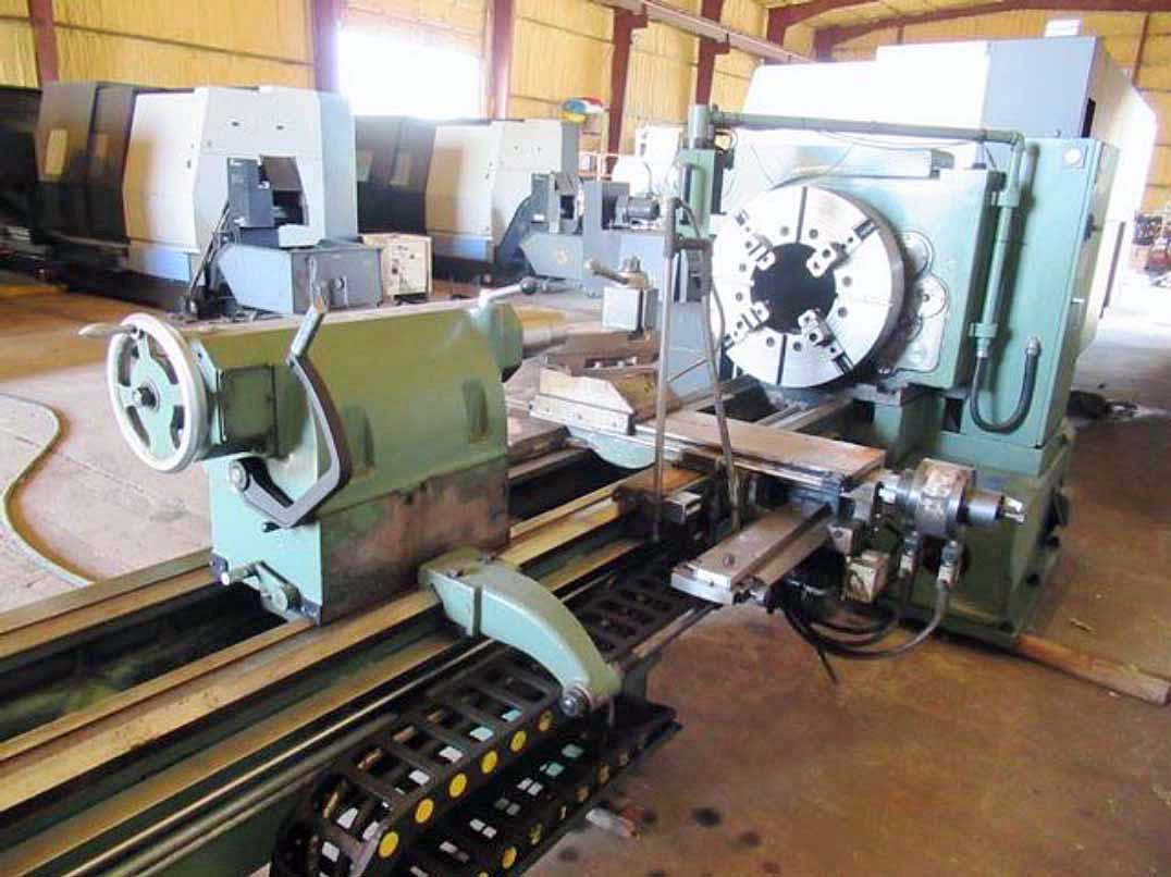 34" x 120" Kingston Lathe, Large Bore Lathe, Big Bore Lathe, Large Thru Hole Lathe