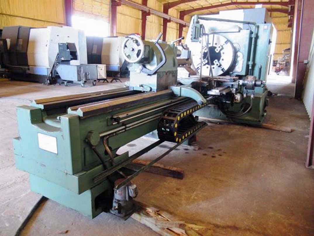34" x 120" Kingston Lathe, Large Bore Lathe, Big Bore Lathe, Large Thru Hole Lathe