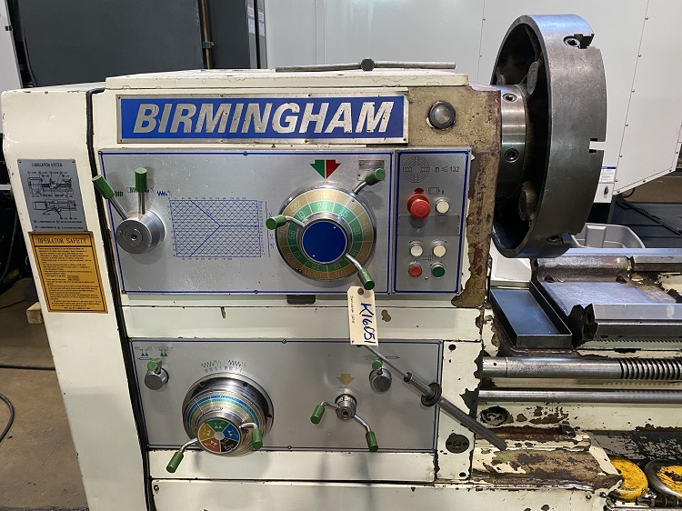 32" x 120" Birmingham Manual Engine Lathe, 10' Birmingham lathe for sale, 25" Birmingham lathe for sale, manual lathe for sale