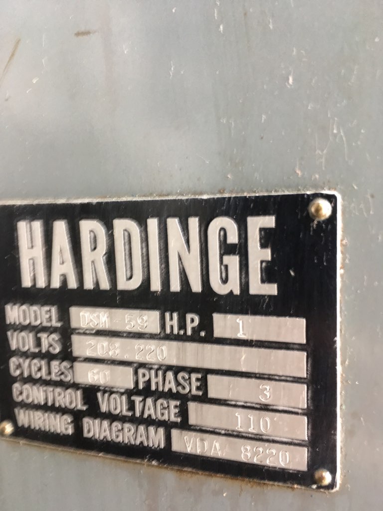 Used Hardinge DV-59 Second Operation Tool Room Lathe For Sale, Used Lathe For Sale