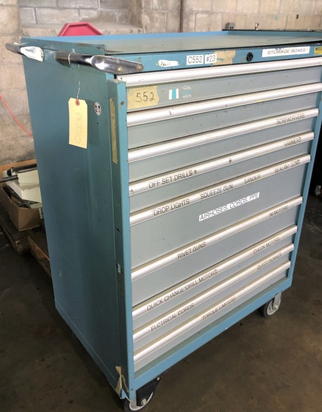 9 Drawer Lista Tool Cabinet, 9 Drawer Lista Rolling Tool Cabinet, 9 Draw Lista Cabinet For Sale, used Tool cabinet for sale
