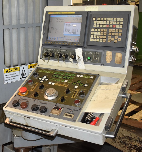 Used 15" Doosan V450-TM Twin Spindle CNC Turning Center For Sale, 10" CNC Lathe For Sale