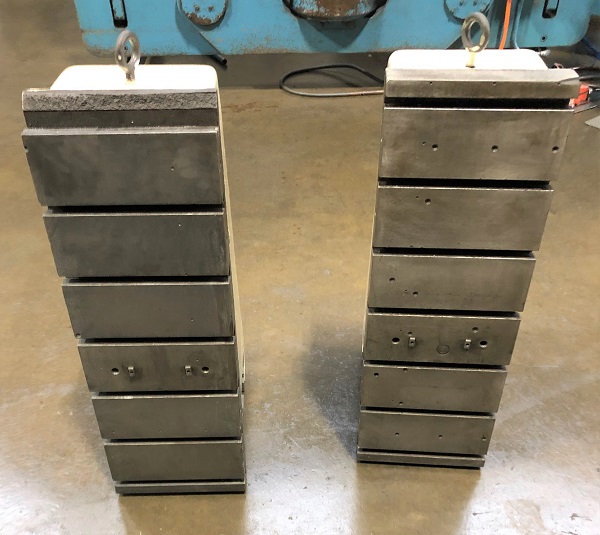 (2) T-Slotted Angle Plates, (2) Angle Plates with T-Slots, used T-Slotted Angle Plates For Sale, used angle Plates with T-Slots For Sale, Angle Plates For Sale in Cincinnati, OH