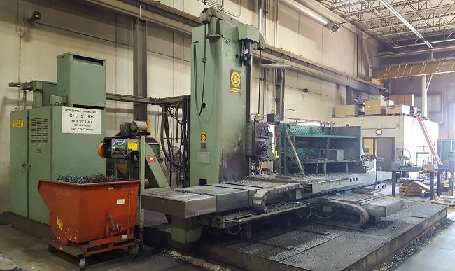 Used 5" Giddings & Lewis Table Type Horizontal Boring Mill For Sale