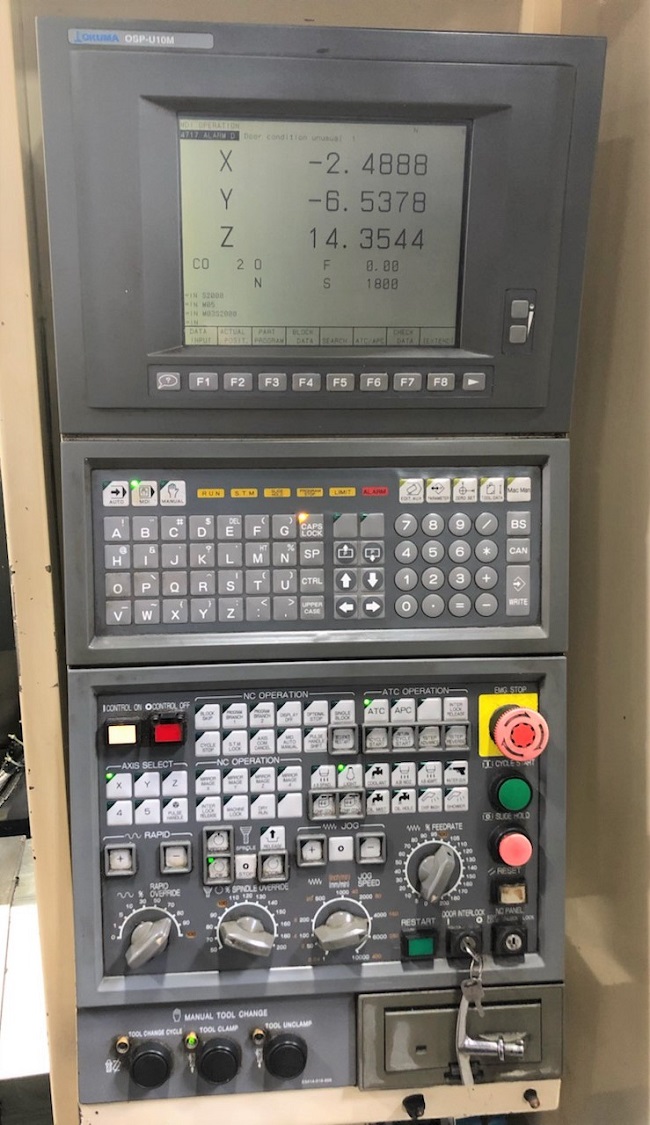 Used Okuma MX-45VAE CNC Vertical Machining Center w/ Pallet Shuttle For Sale