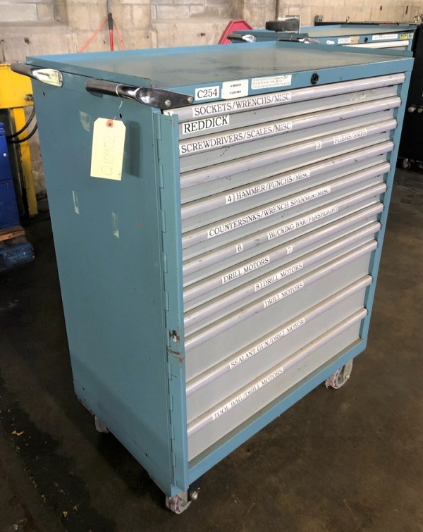 11 Drawer Lista Tool Cabinet, 11 Drawer Lista Rolling Tool Cabinet, 11 Draw Lista Cabinet For Sale, used Tool cabinet for sale