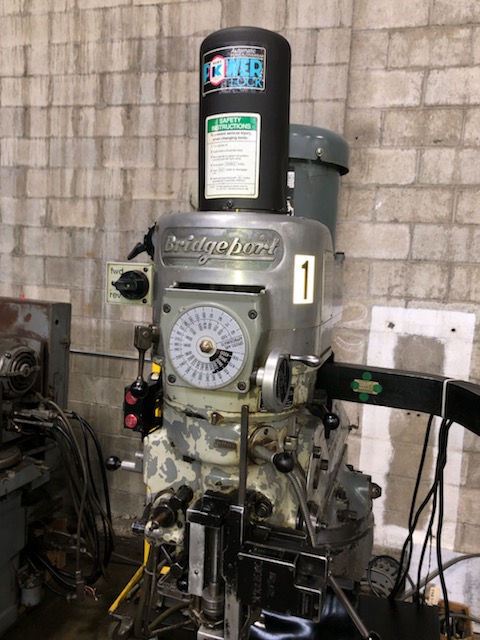 Bridgeport Series 1 CNC Vertical Knee Mill, Bridgeport Knee Mill with Prototrak MX-2 CNC Control, Bridgeport 2-Axis CNC Mill For Sale, Tool Room CNC Vertical Mill for sale, 2hp Bridgeport CNC Mill