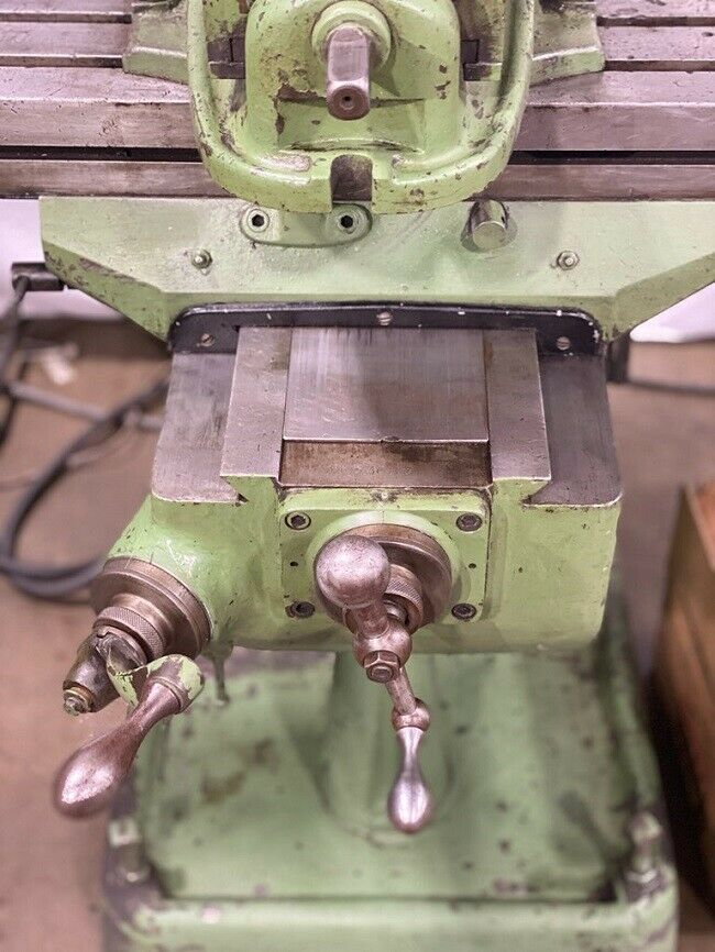 Manual Bridgeport Knee Mill, Bridgeport 3-Axis Mill For Sale, Tool Room Vertical Mill for sale, 1hp Bridgeport Mill, Garage Mill