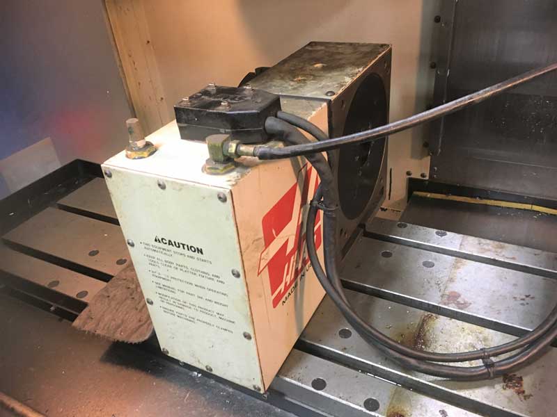 Haas VF-2D 4-Axis CNC Vertical Machining Center, Haas VF-2D CNC Vertical Machining Center with 8" Rotary Table, used Haas VF-2 CNC Mill for Sale, Haas CNC Vertical Mill