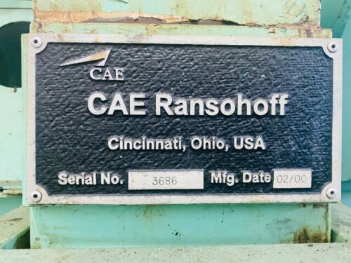 CAE Ransohoff Conveyor Style Parts Washer, Ransohoff Belt Style Parts Washer, Parts Washer For Sale