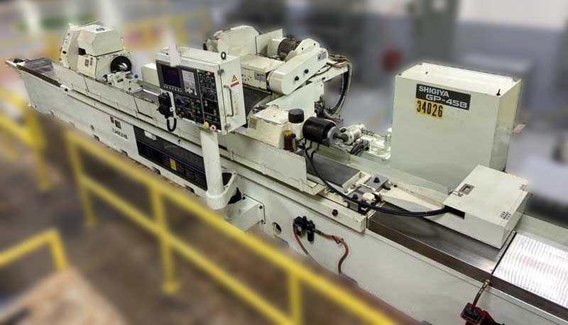 18" x 118" Shigiya GP-45B CNC Plain Cylindrical Grinder, used 18" x 118" Shigiya GP-45B CNC Plain Cylindrical Grinder For Sale, Used Cylindrical Grinder For Sale, Kellenberger, Studer
