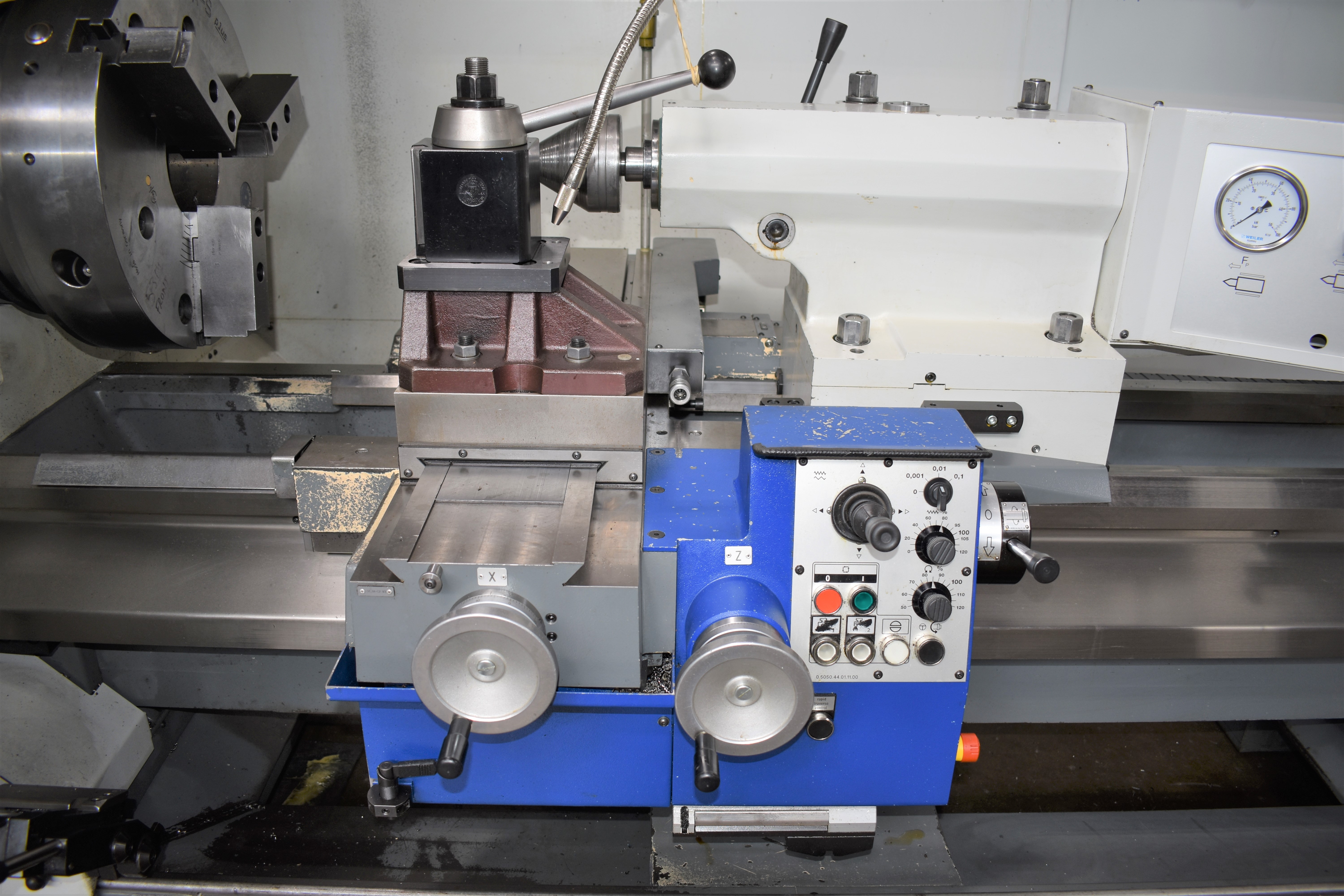 28" x 80" WEILER E70 CNC FLAT BED LATHE, Used Weiler E70 x 2000 CNC Lathe For Sale, Weiler Oil Country Lathe for sale, Used 28" x 80" CNC Flat Bed Lathe For Sale