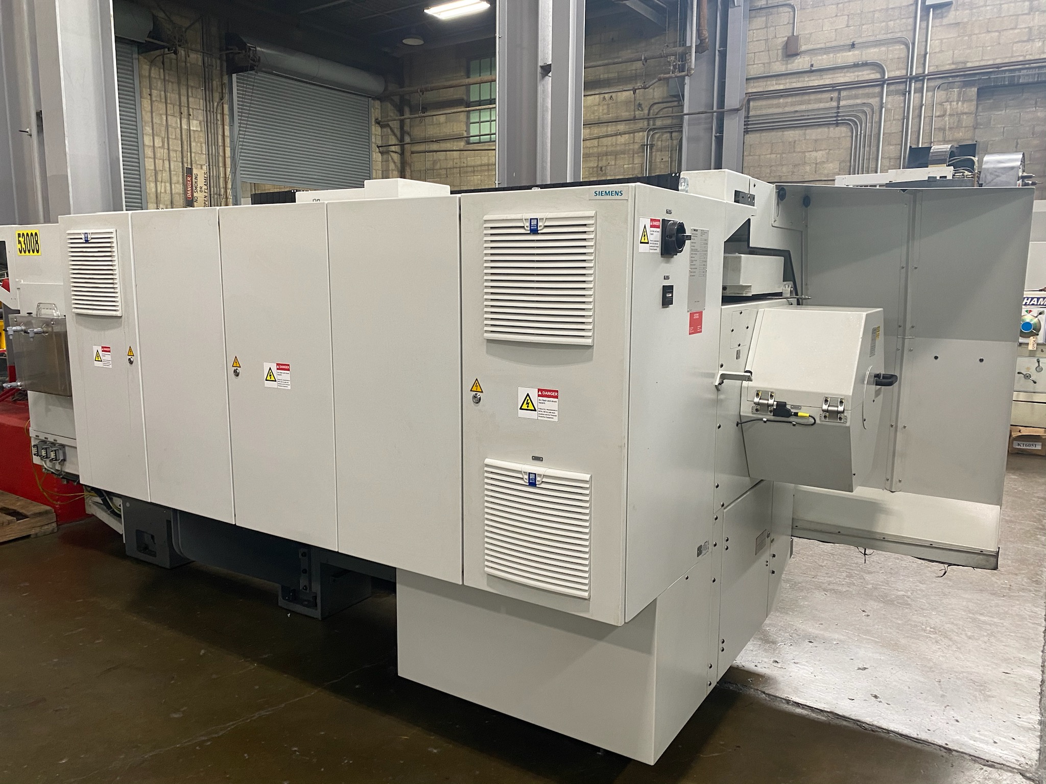 28" x 80" WEILER E70 CNC FLAT BED LATHE, Used Weiler E70 x 2000 CNC Lathe For Sale, Weiler Oil Country Lathe for sale, Used 28" x 80" CNC Flat Bed Lathe For Sale